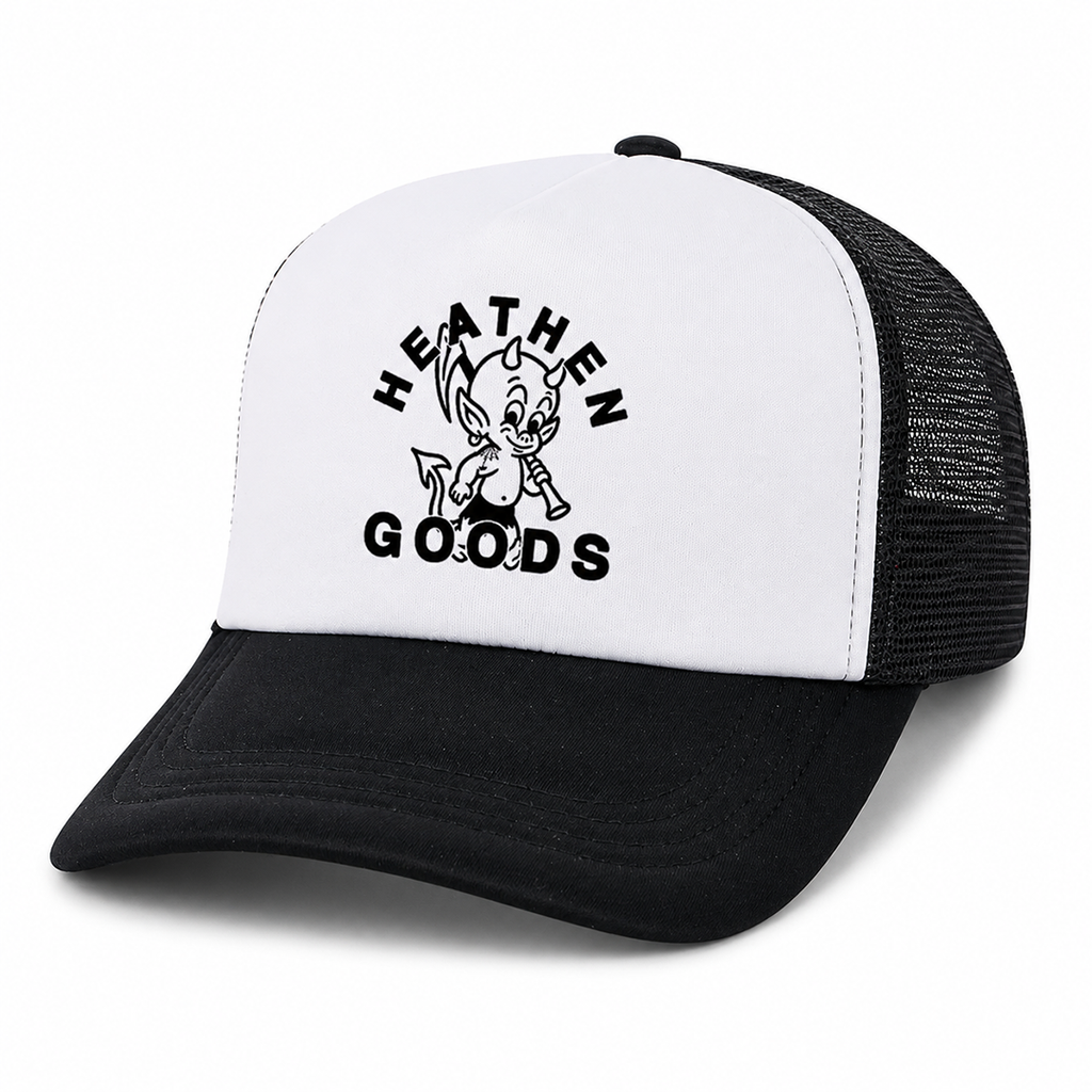Mascot Foam Trucker Cap - Black/White