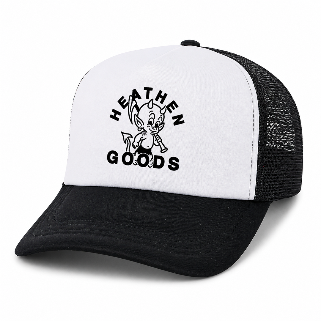 Mascot Foam Trucker Cap - Black/White