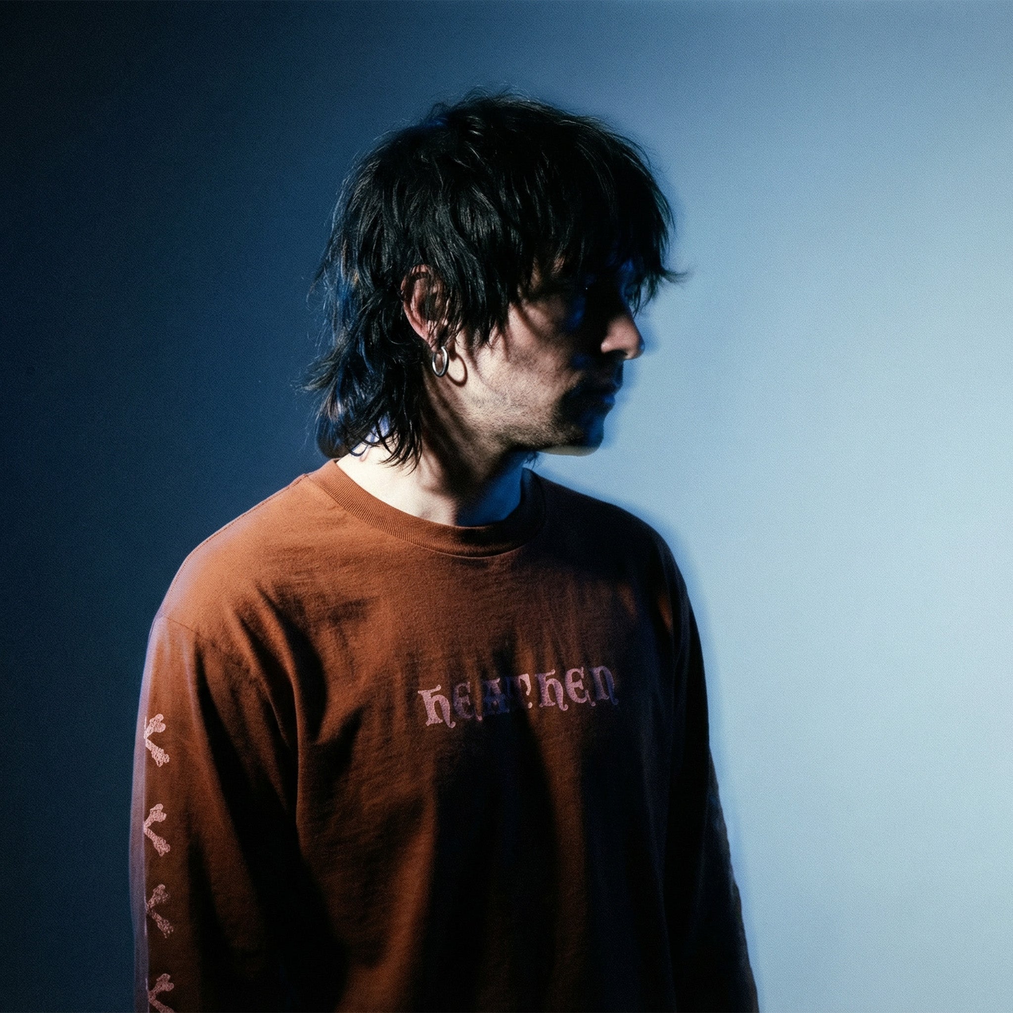 Bones Long Sleeve T Shirt - Clay