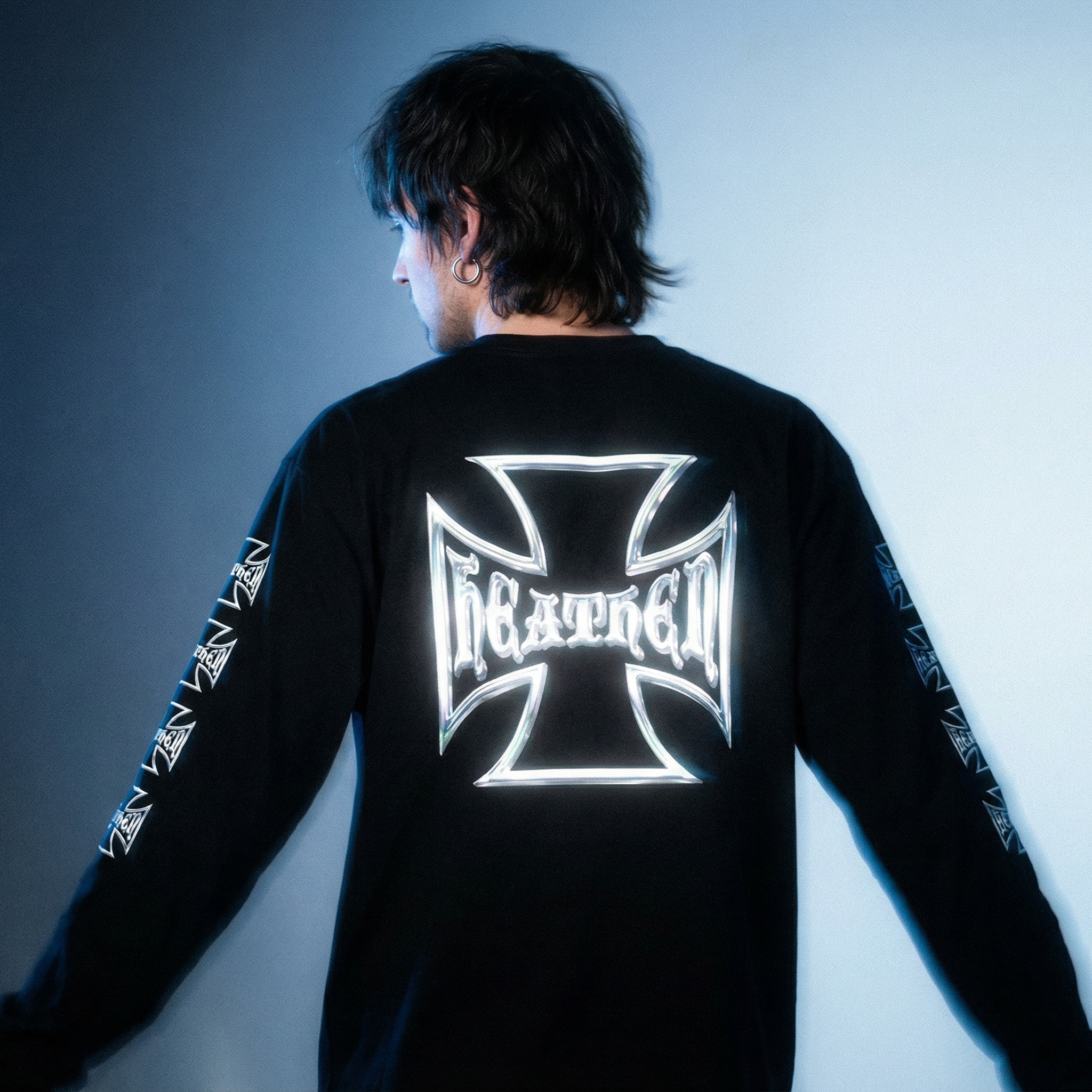 Chrome Long Sleeve T Shirt - Black