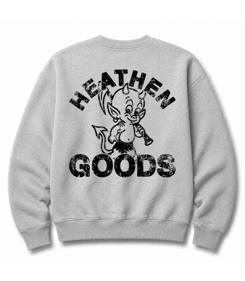 Mascot Sweatshirt - Heather Grey