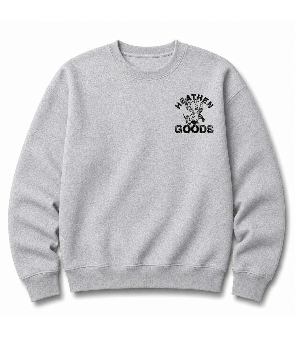 Mascot Sweatshirt - Heather Grey