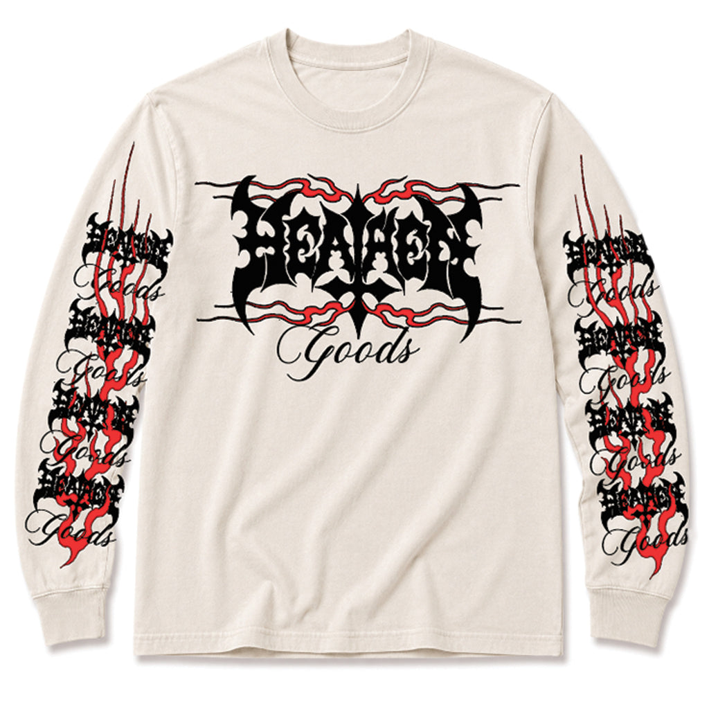 Dirt Wizard Long Sleeve T Shirt - Washed Bone