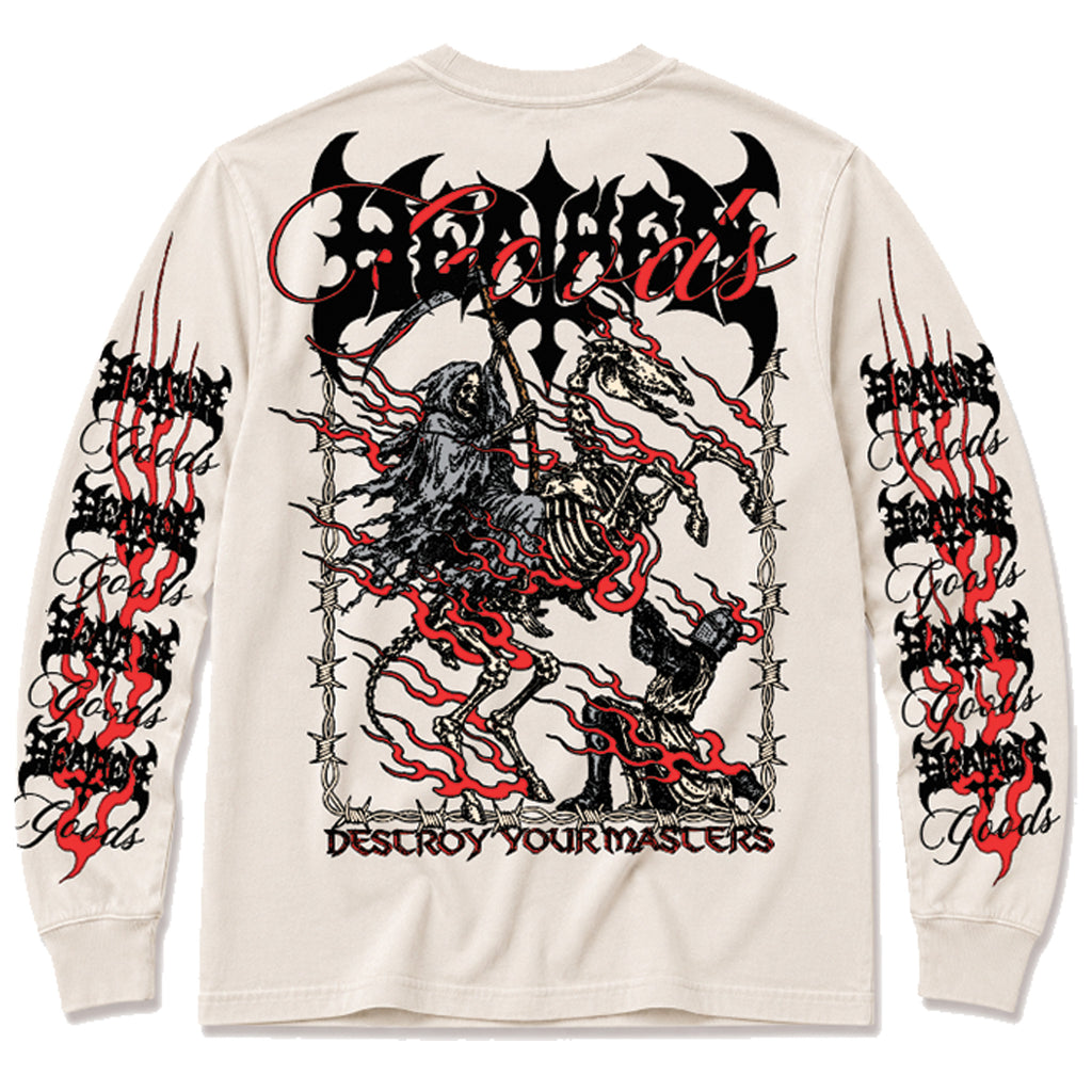 Dirt Wizard Long Sleeve T Shirt - Washed Bone