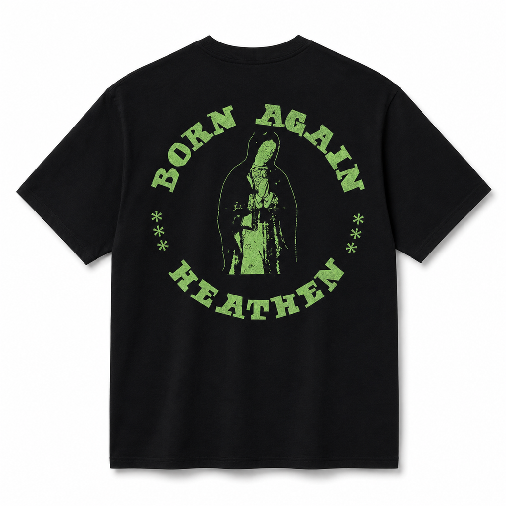 Born Again Heavyweight T Shirt - Black