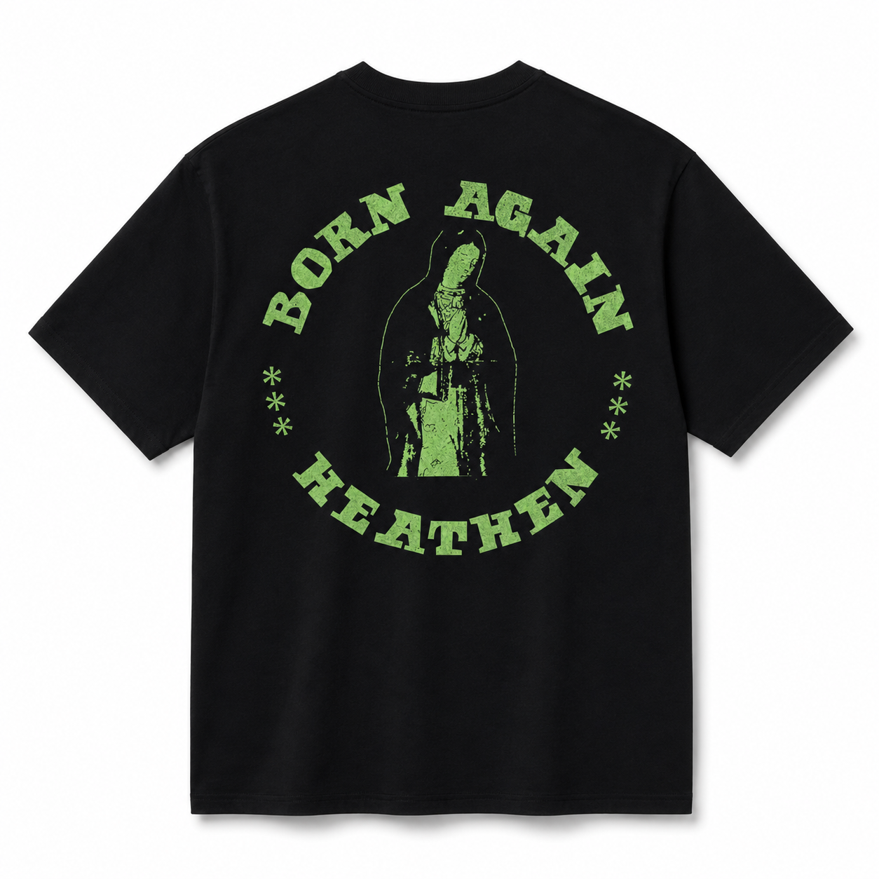 Born Again Heavyweight T Shirt - Black