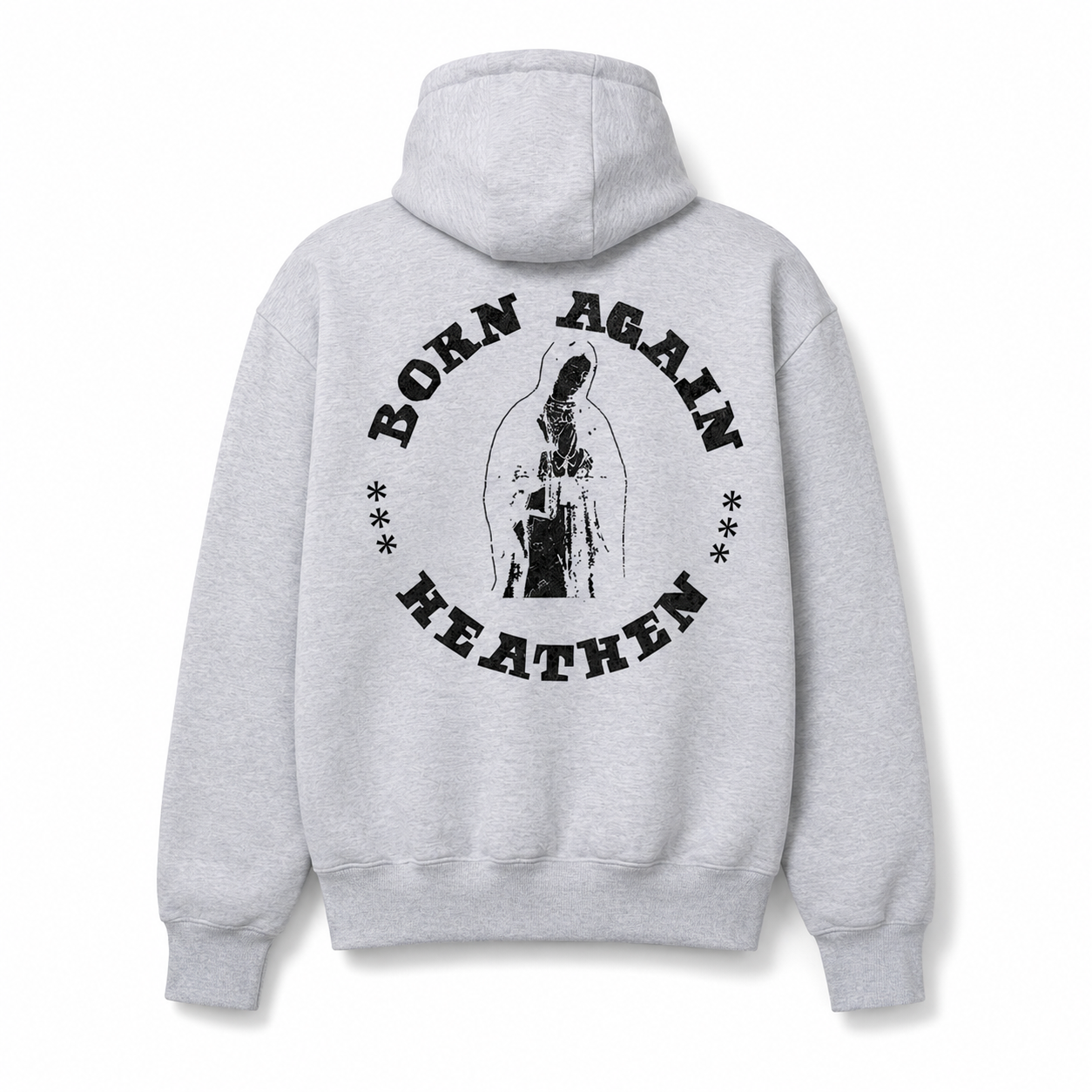 Born Again Heavyweight Hoody - Heather Grey