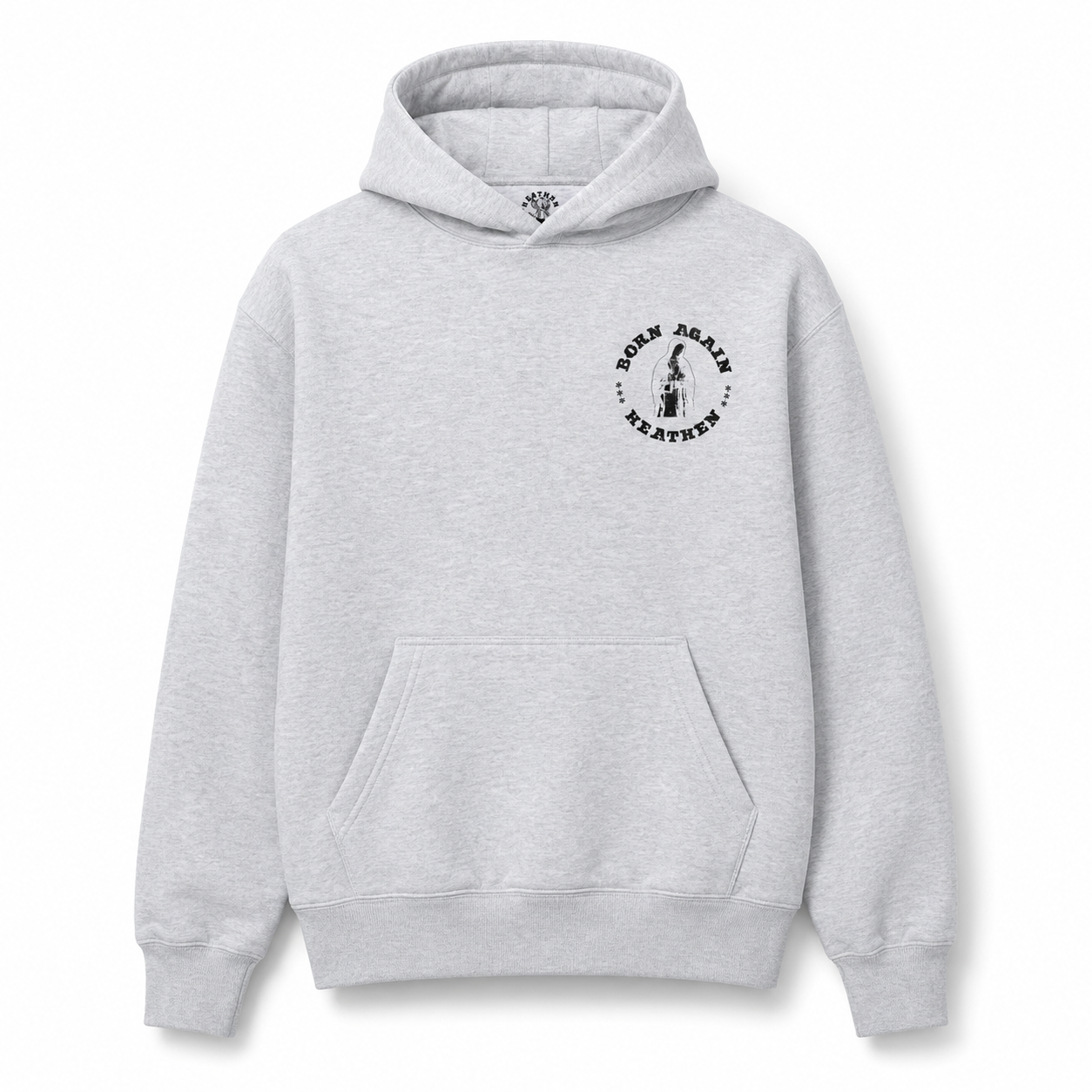 Born Again Heavyweight Hoody - Heather Grey
