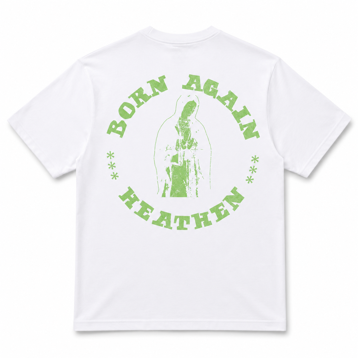 Born Again Heavyweight T Shirt - White
