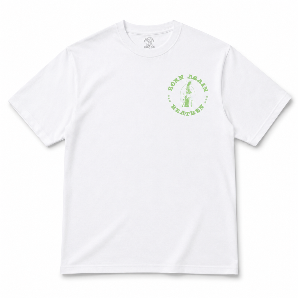 Born Again Heavyweight T Shirt - White