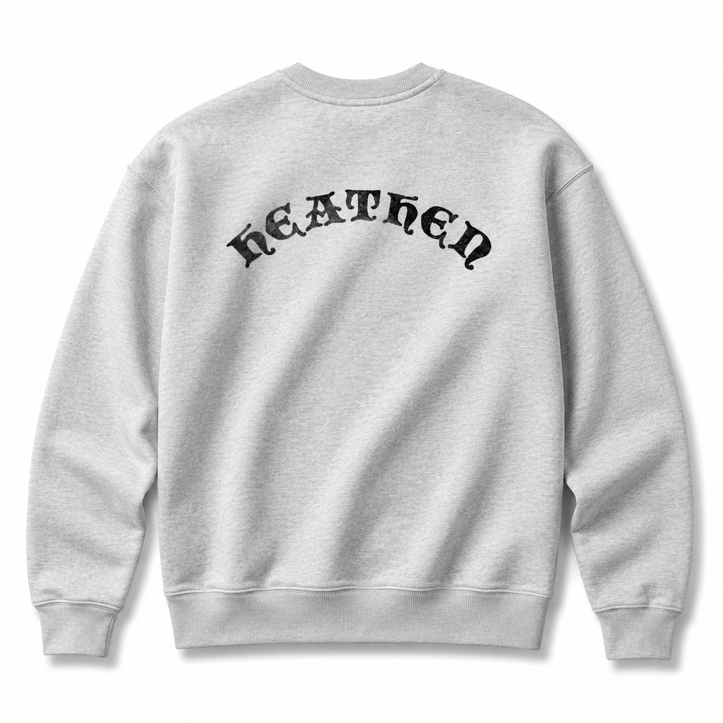 Stacked Crewneck Sweatshirt - Heather Grey