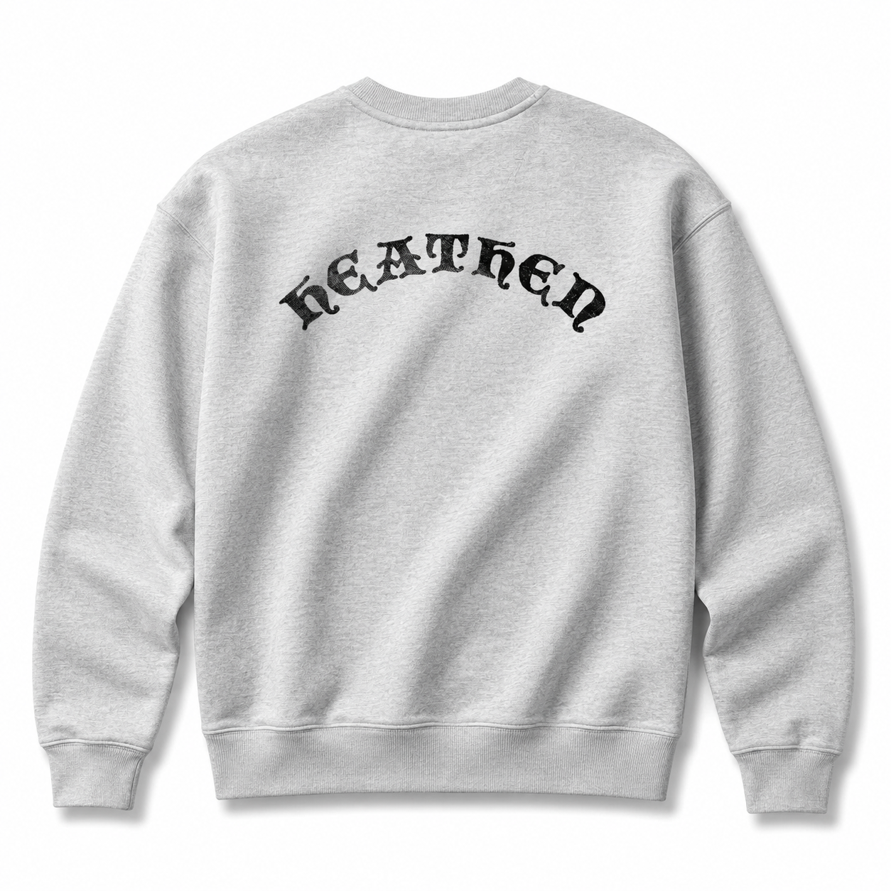 Stacked Crewneck Sweatshirt - Heather Grey