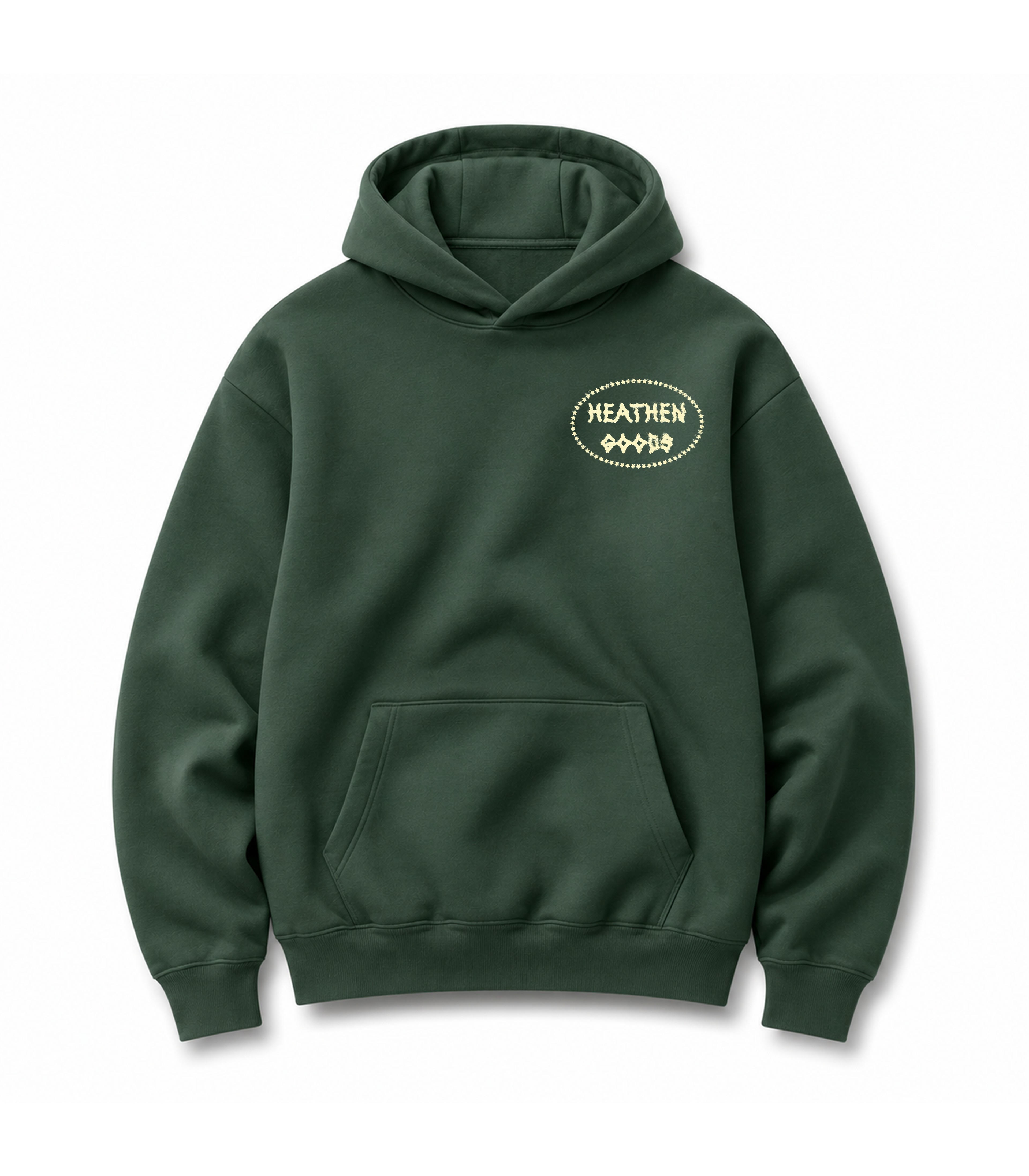 Stamp Hoody - Forest Green