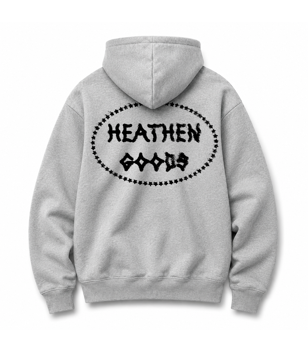 Stamp Hoody - Heather Grey