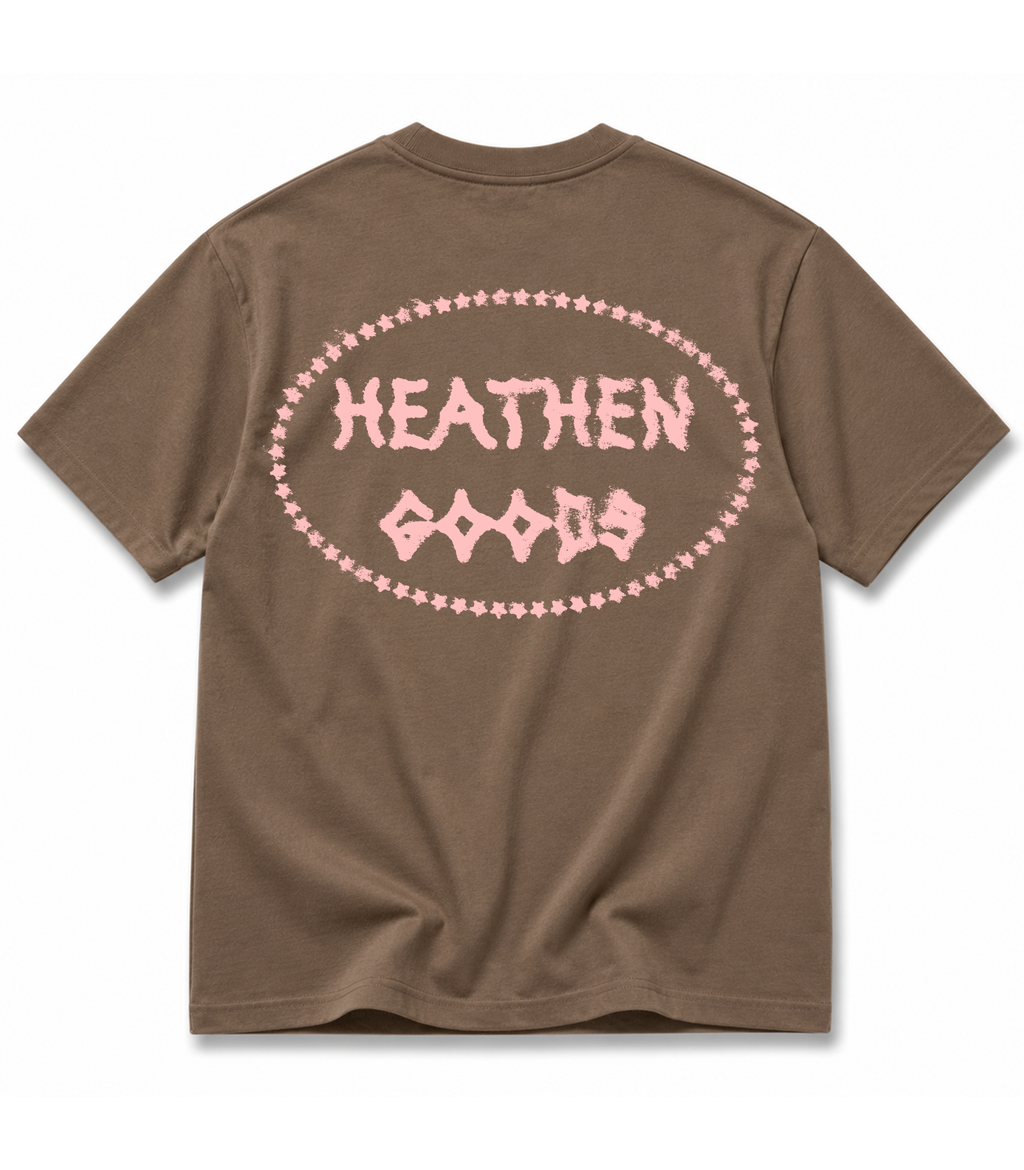 Stamp T Shirt - Brown