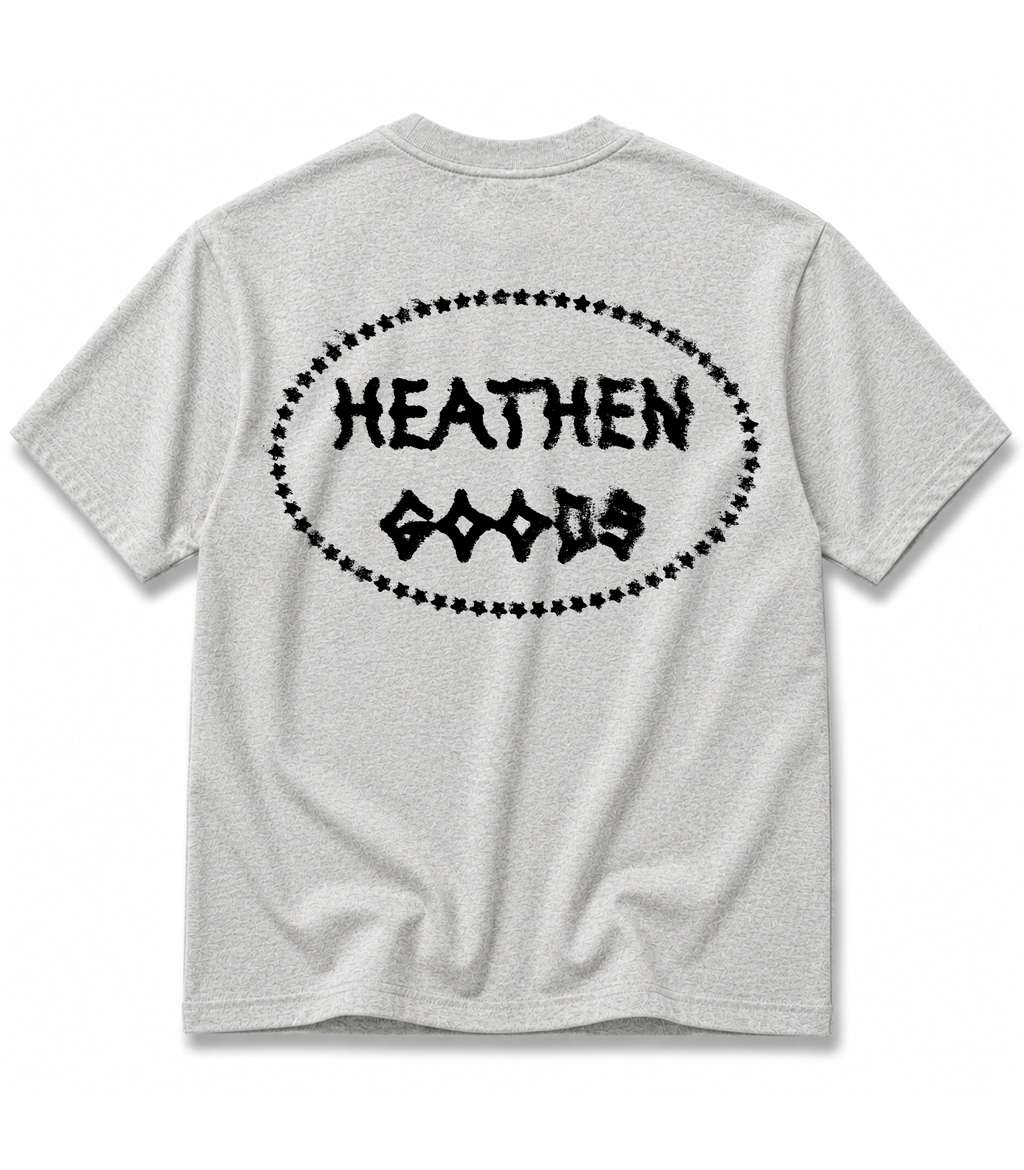 Stamp T Shirt - Heather Grey