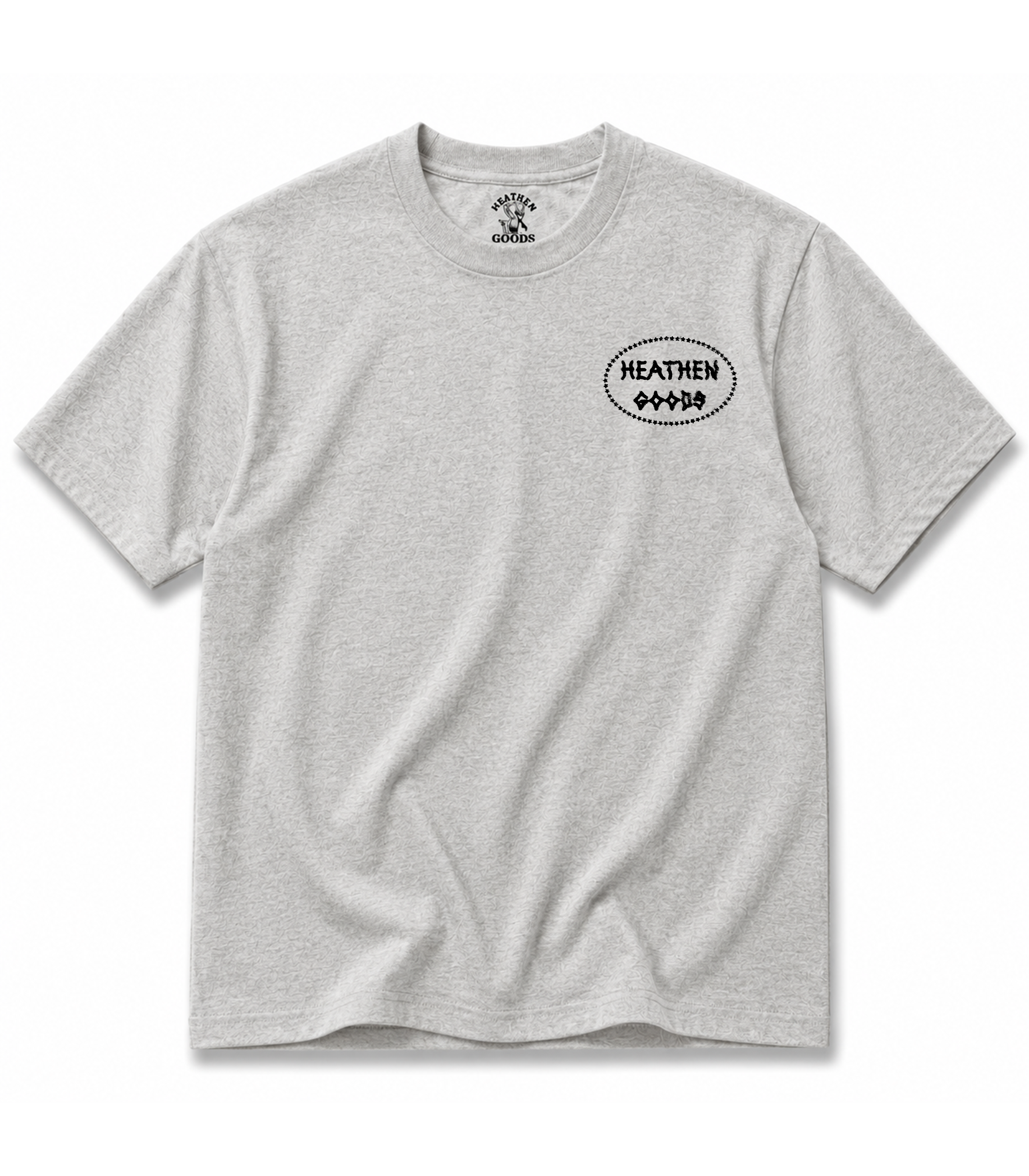 Stamp T Shirt - Heather Grey