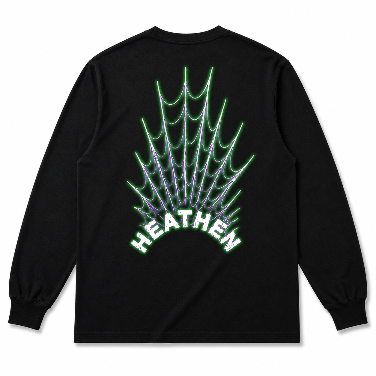 Web Logo Long Sleeve T Shirt - Black