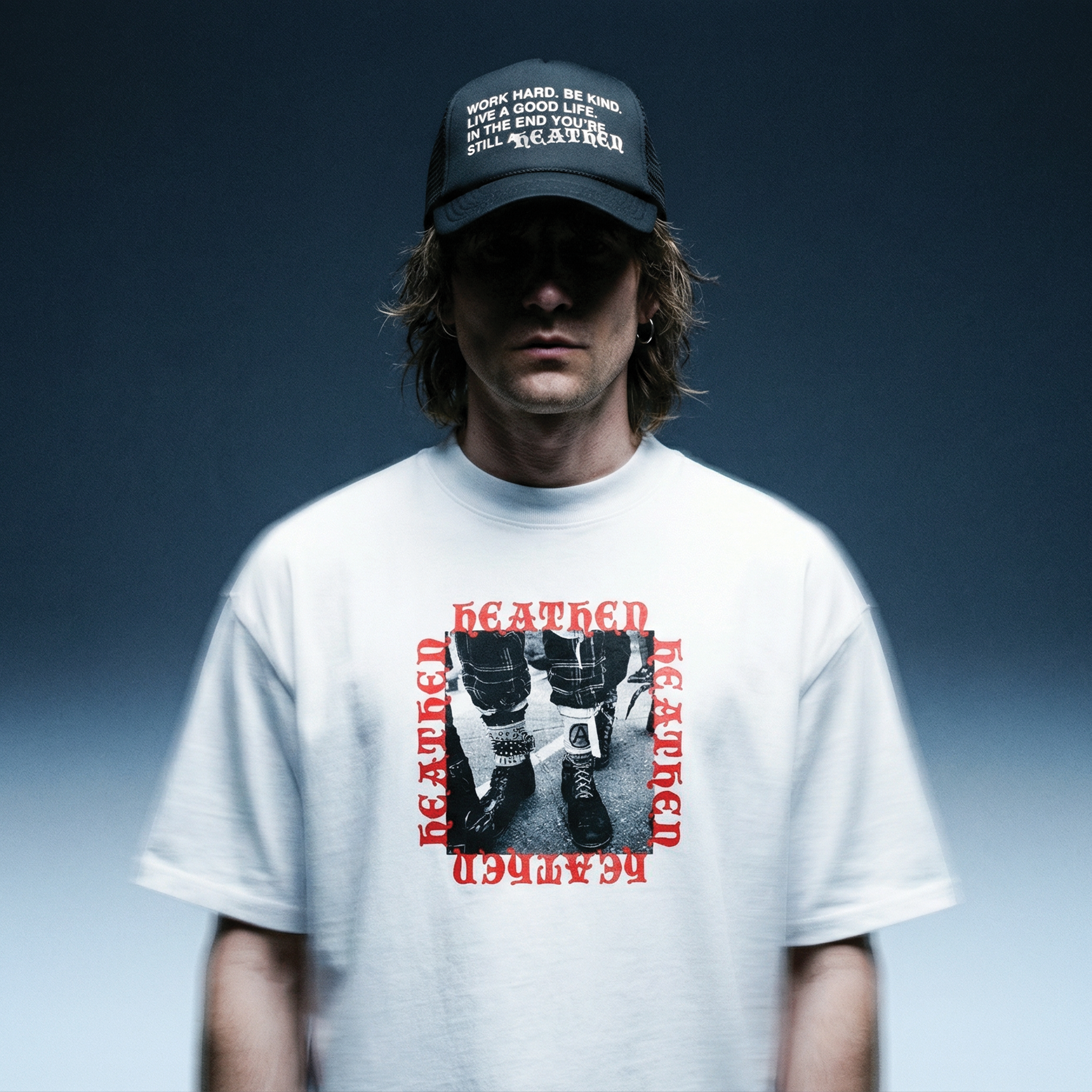 Work Hard Trucker Cap - Black